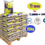 2 Pallet da 144 sacchi da 15 kg