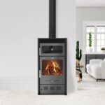 Stufa a legna con forno MODERNA Oven Luxe 7,78kW Grigio