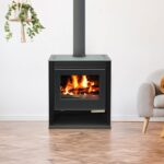 Stufa a legna BELLEZA RUBIN LUX Black 13kW (max 21 kW)